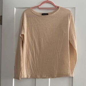 Banana Republic Cream Merino Wool Crew Neck Sweater